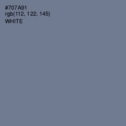 #707A91 - Waterloo  Color Image
